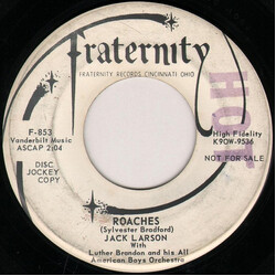 Jack Larson (2) / Luther Brandon & His All American Boys Orchestra Roaches Vinyl 7" USED