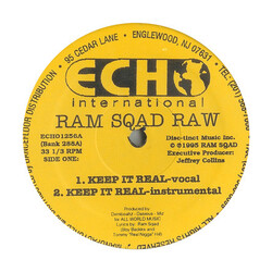 Ram Squad Keep It Real / When & Where Vinyl 12" USED