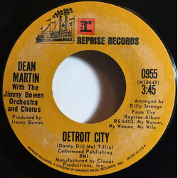 Dean Martin / Jimmy Bowen Orchestra & Chorus Detroit City / Turn The World Around Vinyl 7" USED