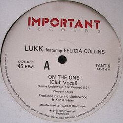 Lukk / Felicia Collins On The One Vinyl 12" USED
