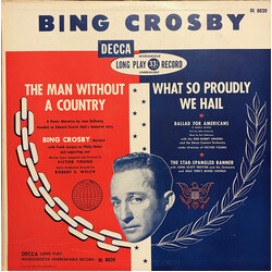 Bing Crosby The Man Without A Country and What So Proudly We Hail Vinyl LP USED