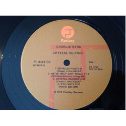 Charlie Byrd Crystal Silence Vinyl LP USED