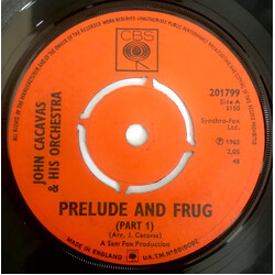 John Cacavas And His Orchestra Prelude And Frug USED VINYL 7INCH 45 RPM SINGLE