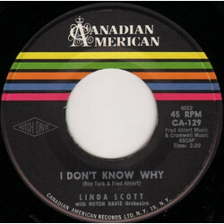 Linda Scott I Don't Know Why / It's All Because VINYL 7" USED