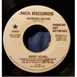 Rupert Holmes Answering Machine Vinyl 7" USED