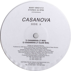Ultimate Kaos Casanova Vinyl 12" USED