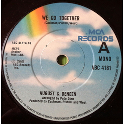 August & Deneen / The Reflections (2) We Go Together / Like Adam And Eve Vinyl 7" USED