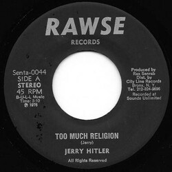 Jerry Hitler Too Much Religion Vinyl 7" USED