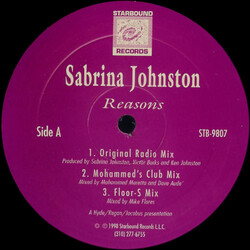 Sabrina Johnston Reasons Vinyl 12" USED