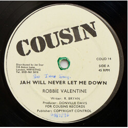 Robbie Valentine / Spanner Banner / Norbert Clarke Jah Will Never Let Me Down / Don't Be Blue / Strangers Vinyl 12" USED