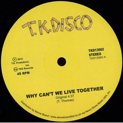 Timmy Thomas Why Can't We Live Together Vinyl 12" USED