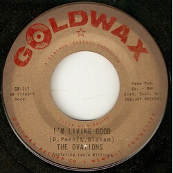 The Ovations I'm Living Good Vinyl 7" USED
