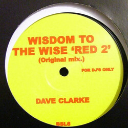Dave Clarke Wisdom To The Wise - Red 2 / Shake Your Booty Vinyl 12" USED