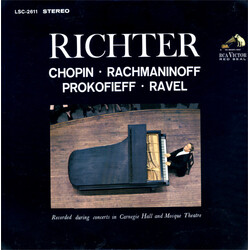 Sviatoslav Richter / Frédéric Chopin / Maurice Ravel / Sergei Vasilyevich Rachmaninoff / Sergei Prokofiev Richter Recital Vinyl LP USED