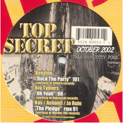 Various Top Secret October 2002 Vinyl 12" USED