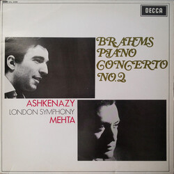Johannes Brahms / Vladimir Ashkenazy / London Symphony Orchestra / Zubin Mehta Piano Concerto No. 2 Vinyl LP USED