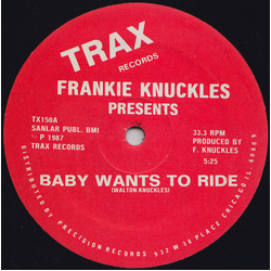 Frankie Knuckles Baby Wants To Ride Vinyl 12" USED