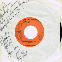 Skidmark Band Forget Buddy Holly? / Your Leavin' Vinyl 7" USED