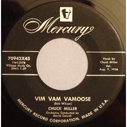 Chuck Miller (7) Vim Vam Vamoose / Cool It Baby! Vinyl 7" USED