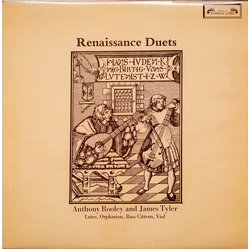 Anthony Rooley / James Tyler Renaissance Duets Vinyl LP USED
