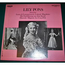 Lily Pons Arias From Lucia Di Lammermoor – Lakme – Rogoletto – Die Entfuhrung Aus Dem Serail – Dinorah – Mignon – Le Coq D'Or Vinyl LP USED