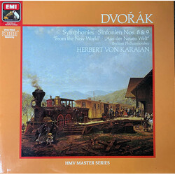 Antonín Dvořák / Berliner Philharmoniker / Herbert von Karajan Symphonies = Sinfonien Nos. 8 & 9 "From The New World" = „Aus Der Neuen Welt” Vinyl LP 