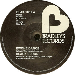 Black Blood (2) Ewohe Dance / Rastiferia Vinyl 7" USED