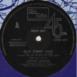 Michael Jackson We're Almost There Vinyl 12" USED