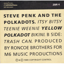 Steve Penk / The Polkadots Itsy Bitsy Teenie Weenie Yellow Polkadot Bikini Vinyl 7" USED