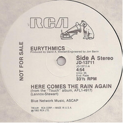 Eurythmics Here Comes The Rain Again Vinyl 12" USED