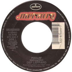 Def Leppard Foolin' / Bringin' On The Heartbreak Vinyl 7" USED