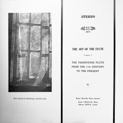 Roger Bourdin / Le Quatuor De Flûtes De Roger Bourdin / Annie Challan / Alberto Ponce (2) The Art of the Flute, Volume 2 - The Transverse Flute from t