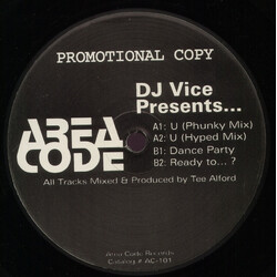 DJ Vice U Vinyl 12" USED