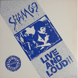 Sham 69 Live And Loud!! Vinyl LP USED