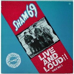 Sham 69 Live And Loud!! Volume 2 Vinyl LP USED