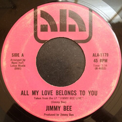 Jimmy Bee All My Love Belongs To You / Find Your Self Vinyl 7" USED