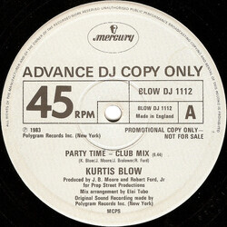 Kurtis Blow Party Time Vinyl 12" USED