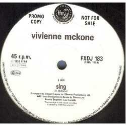 Vivienne Mckone Sing USED VINYL 12INCH PROMO