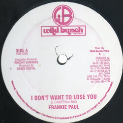 Frankie Paul I Don't Want To Lose You Vinyl 12" USED