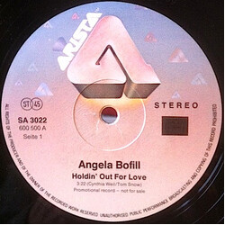 Angela Bofill Holdin' Out For Love Vinyl 12" USED
