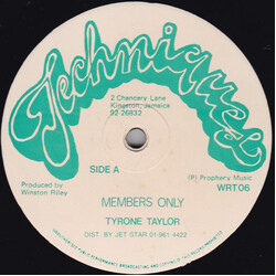 Tyrone Taylor / Vic Taylor Members Only / Let Me Rock You Tonight Vinyl 12" USED
