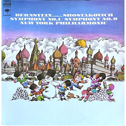 Leonard Bernstein / Dmitri Shostakovich / New York Philharmonic Symphony No. 1 / Symphony No. 9 Vinyl LP USED