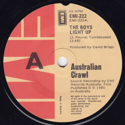Australian Crawl The Boys Light Up Vinyl 7" USED