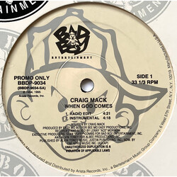 Craig Mack When God Comes Vinyl 12" USED