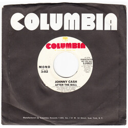 Johnny Cash After The Ball USED VINYL 7INCH 45 RPM SINGLE PROMO STEREO MONO
