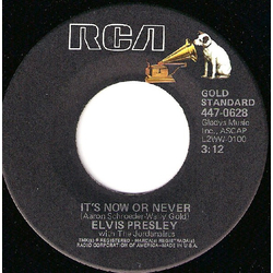 Elvis Presley / The Jordanaires It's Now Or Never / A Mess Of Blues Vinyl 7" USED