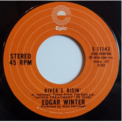 Edgar Winter River's Risin' USED VINYL 7INCH 45 RPM SINGLE STYRENE