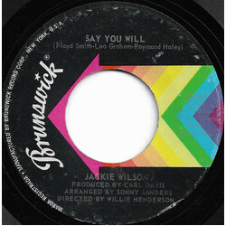 Jackie Wilson Say You Will / This Guy's In Love With You Vinyl 7" USED
