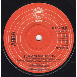 ABBA Summer Night City Vinyl 7" USED