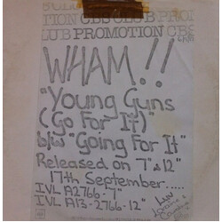 Wham! Young Guns (Go For It) Vinyl 12" USED